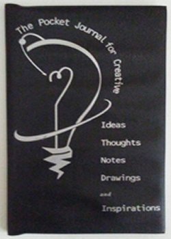 Inventors Place Pocket Journal for Creative ideas, thoughts notes drawings and inspirations